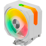  Кулер upHere UP1TC4C White ARGB / 4HPx6mm, 230W TDP, single tower, 1x120mm ARGB fan, 600-1650RPM, 68 CFM, 25dBA 