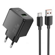  СЗУ HOCO CS17A Wish single port 22.5W multi-protocol charger EU black 