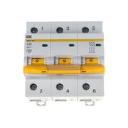  Выключатель автоматический IEK ВА47-100 (MVA40-3-032-C) 32A тип C 10kA 3П 400В белый 