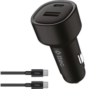  АЗУ TTEC 2CKP02CS SmartCharger Duo PD 48W Car Fast Charger USB-C+USB-A With USB-C-USB-C 3A Cable Black 