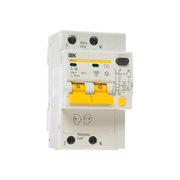  Дифавтомат IEK АД12 (MAD10-2-016-C-010) 16A тип C 4.5kA 10мА AC 2П 230В белый 