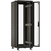  Шкаф серверный Hyperline TTBR-3268-DD-RAL9004 напольный 32U 600x800мм 