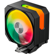  Кулер upHere UP1KC4C Black ARGB / 4HPx6mm, 230W TDP, single tower, 1x120mm ARGB fan, 600-1650RPM, 68 CFM, 25dBA 