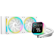  СВО DEEPCOOL LQ240 WH LGA20XX/1700/1200/115X/AM5/AM4 (TDP 250W, ARGB Lighting, Anti-Leak edition, PWM, Dual Fan, бел) 