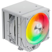  Кулер upHere UE2TC6 White ARGB / 6HPx6mm, 265W TDP, dual tower, 2x120mm ARGB fans, 600-1650RPM, 68 CFM, 25dBA 