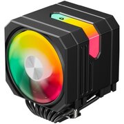  Кулер upHere UP2KC6C Black ARGB / 6HPx6mm, 265W TDP, dual tower, 2x120mm ARGB fans, 600-1650RPM, 68 CFM, 25dBA 