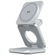  Беспроводное зарядное устройство Magssory WCH043 Fold для Samsung серебро 