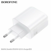  СЗУ BOROFONE BA89A Destello PD30W+QC3.0 белый 