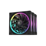  Вентилятор DEEPCOOL FL12-3 in 1 120x120x25мм (PWM, ARGB, черный, 500-2150об/мин) Color Box 