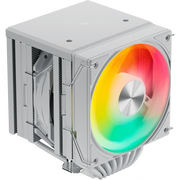  Кулер upHere UE2TC8 White ARGB / 8HPx6mm, 280W TDP, dual tower, 2x120mm ARGB fans, 600-1650RPM, 68 CFM, 25dBA 