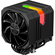  Кулер upHere UP2KC6 Black / 6HPx6mm, 265W TDP, dual tower, 2x120mm fans, 600-1650RPM, 68 CFM, 25dBA, ARGB cover 