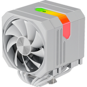  Кулер upHere UP2TC6 White / 6HPx6mm, 265W TDP, dual tower, 2x120mm fans, 600-1650RPM, 68 CFM, 25dBA, ARGB cover 