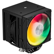  Кулер upHere UE2KC6 Black ARGB / 6HPx6mm, 265W TDP, dual tower, 2x120mm ARGB fans, 600-1650RPM, 68 CFM, 25dBA 