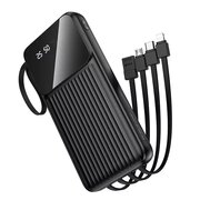  Аккумулятор внешний резервный BOROFONE BJ76 Smart power bank with 4 cables 10000mAh черный 