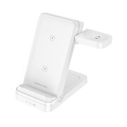  Беспроводное ЗУ BOROFONE BQ33 Clever folding 3-in-1 vertical wireless fast charger белый 