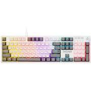  Клавиатура DEFENDER Dasher GK-472 RU (45472) белый/серый 