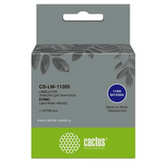  Этикетки Cactus CS-LW-11355 сег 51x19мм черный белый 500шт/рул Dymo Label Writer 450/4XL 