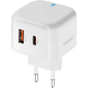  СЗУ PERO TC10 USB-C 20W + USB-A (ТС10WHPD) Fast Charge белый 