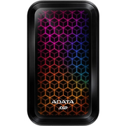  Внешний SSD ADATA SE770G (ASE770G-1TU32G2-CBK) Black1.0Tb (USB3.2 gen 2 type C, 1000/800Mbs, 99x58x18mm,138g, RGB, OTG, PS5/XBOX совместим) 