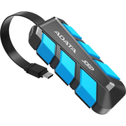  Внешний SSD ADATA SC740 (SC740-500G-CBU)500Gb чёрно-синий (USB3.2 gen 2 type C, 1050/1000Mbs, 122x41x22mm, 40g, защита от падения, встроенный кабель) 