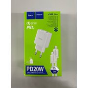  УЦ СЗУ HOCO C80A Plus Rapido PD20W, QC3.0, Type-C + lightning белый (плохая упаковка) 