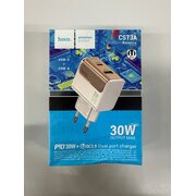  УЦ СЗУ HOCO CS73A Star Speed PD30W+QC3.0 белый (плохая упаковка) 