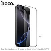  Защитное стекло HOCO full screen HD tempered glass iPhone 16 Pro Max черный 6942007655729 