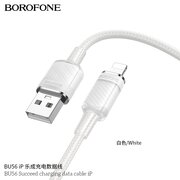  Дата-кабель BOROFONE BU56 Succeed iP белый 