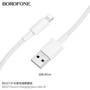  Дата-кабель BOROFONE BX117 Source iP белый 
