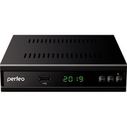  Ресивер DVB-T2 Perfeo "MEDIUM" PF_A4487 черный DVB-T, DVB-T2, IPTV  через Wi-Fi адаптер (адаптер в комплект не входит) 
