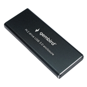  Внешний корпус Gembird EEM2-SATA-1 USB 3.0 для M2 SATA порт MicroB, металл, черный 