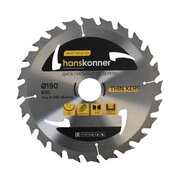  Пильный диск по дереву Hanskonner H9022-190-30/20-24 (190x30мм, 24 зубьев) 