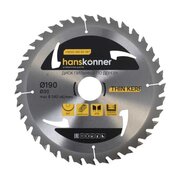  Пильный диск по дереву Hanskonner H9022-190-30-36T Thin kerf 190x30мм, 36 зубьев 