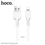  Дата-кабель HOCO X20 Flash lightning 3м (белый) 