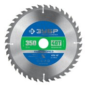  Диск пильный по дер. Зубр 36901-350-50-40_z01 d-350мм d(посад.)-50мм (торцовочные пилы) 