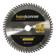  Пильный диск по дереву Hanskonner H9022-255-30-60 (255x30мм, 60 зубьев) 