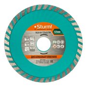  Алмазный диск Sturm! 9020-04-125x22-TW сухая/влажная резка Turbo Wave 125мм 