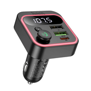  АЗУ Bluetooth FM Трансмиттер HOCO E85 Tiger PD20W+QC3.0 черный 