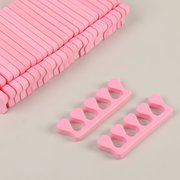 Набор разделителей для пальцев, 100 пар, цвет розовый (7292916) 
