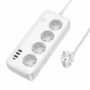 Сетевой фильтр HOCO AC21 Sunlight 4-bit (1C3A) L-3M белый 