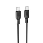  Дата-кабель BOROFONE BX113 Lenny 60W silicone (C to C) L-1M черный 