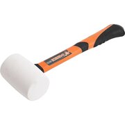  Киянка резиновая KENDO 25511 белая с фиберглассовой рукояткой 680 гр 