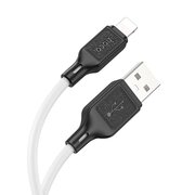  Дата-кабель HOCO X90 Cool silicone charging data cable for iP белый 