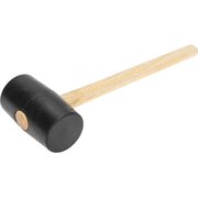 Киянка резиновая Kranz KR-12-8145 910 г, черная, деревянная рукоятка 