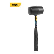  Молоток резиновый Deli DL5612 340 грамм, со стальной ручкой 