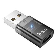  Переходник HOCO UA36C USB male to C female USB2.0 черный 
