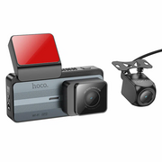  Видеорегистратор HOCO DV12 driving recorder 2K display GPS with rear camera черный 