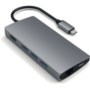 Док-станция Satechi Aluminum Type-C Multi-Port Adapter 4K with Ethernet V2 (ST-TCMA2M) Серый 