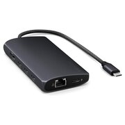  Док-станция Satechi USB-C Multiport Adapter 8K With Ethernet V3 (ST-P8KED) Черный 