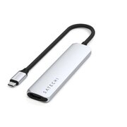  Док-станция Satechi 6-in-1 USB-C Slim Multiport Adapter (ST-P6SS) Серебристый 